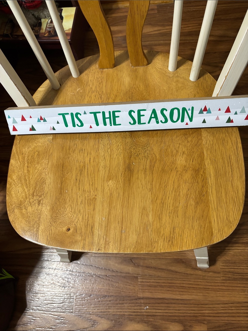2 Sided Christmas Wood Plaque-Saying on each side